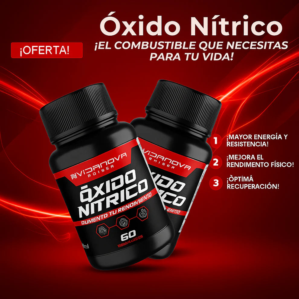 ÓXIDO NÍTRICO Suplemento Premium 1000 mg 60 Cápsulas